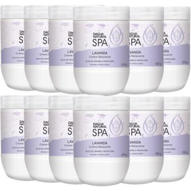 Imagem de 12UN Creme Massagem Relaxante SPA Lavanda 650G DAgua Natural - D'Água 