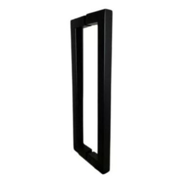 Imagem de Puxador Aluminio Preto Para Box E Vidro Blindex 30 Cm - London alumíni