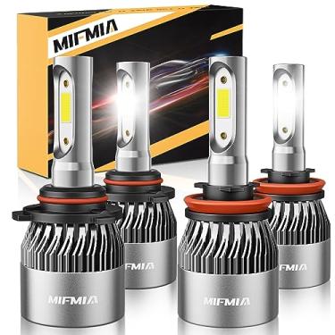 Imagem de MIFMIA Lâmpada LED 9005 H11, 194 lâmpadas de LED interiores, 34000LM 800% mais brilhante, lâmpada HB3 H8 H9 6500K branco frio, 168 T10 2825 Luzes de placa de licença de porta de mapa de cúpula