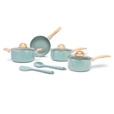 Imagem de Conjunto de Panelas 6 Peças Ceramic Life Botanika Brinox