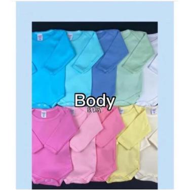 Imagem de Kit 05 Body Suedie Bebe Menino Menina Kids Moda
