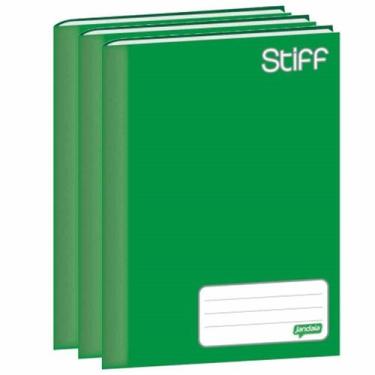 Imagem de Caderno Brochurão Jandaia Stiff 96 Folhas Verde 5 Unidades
