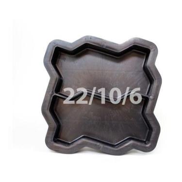 Imagem de 10 Formas De Piso Intertravado 16 Face Dupla Medida 24x10x6 - Gme Form