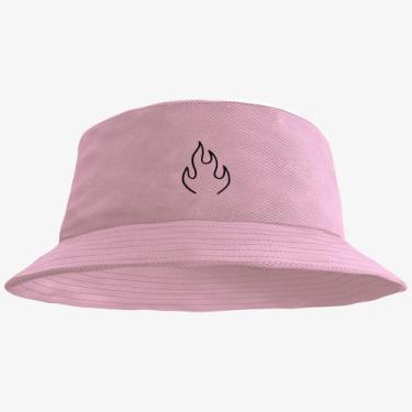 Imagem de Boné Chapéu Bucket Hat Estampado Fogo - MP Moda Masculina, Único, Rosa