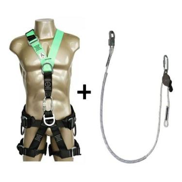 Imagem de Kit Cinto De Segurança 5 Pontos Dg5200 + Talabarte Dg9200 - DGMASTER, 