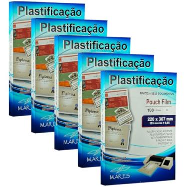 Imagem de Plástico para Plastificação Mares A4 0,05 500 unidades