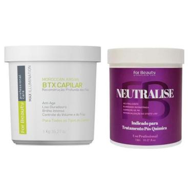 Imagem de Btx Moroccan Argan For Beauty 1kg + Máscara Neutralise 1kg 