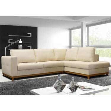 Imagem de Sofá 6 Lugares de Canto em L  - MAR006 - SOFÁ DIRETO DA FÁBRICA, creme