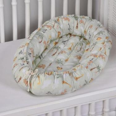 Imagem de Ninho Redutor De Berço Matelado Algodão Estampado - Monzilo Baby Kids,