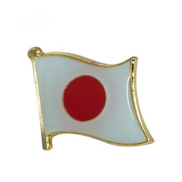 Imagem de Broche Japão Bandeira Oficial Diplomático Cultura Japonesa Nissei Pin 