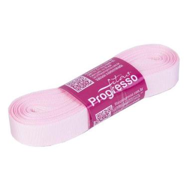 Imagem de Fita Gorgurão Progresso 15mm nº3 - 10m Cor 206 Rosa Claro - 01 unidade