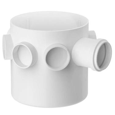 Imagem de Corpo para Caixa Sifonada com 3 Entradas 150x150x50mm Branco - Tigre