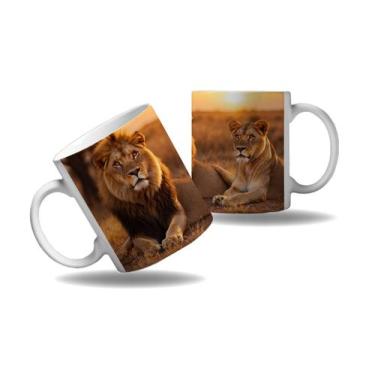 Imagem de Caneca Presente Savana Leão Design Geek Nerd Rei da Savana 2 - Enjoy S