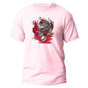 Imagem de Camiseta Básica Algodão Premium Estampa Digital Lobo Mutante - Pavesi,