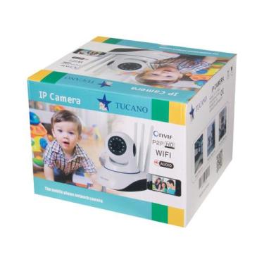 Imagem de Camera de Seguranca IP Tucano TC-YT-B89 - HD - Wi-Fi - Branco