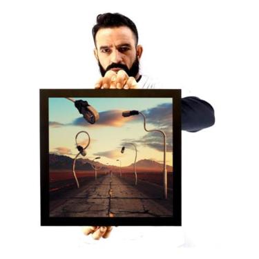 Imagem de Quadro Decorativo Arte Conceitual Capa Disco Pink Floyd - Fanarte