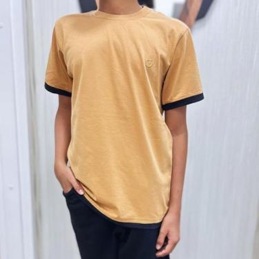 Imagem de Camiseta Infantil Juvenil Menino T-shirt 100%Algodão Detalhe - Paraíso