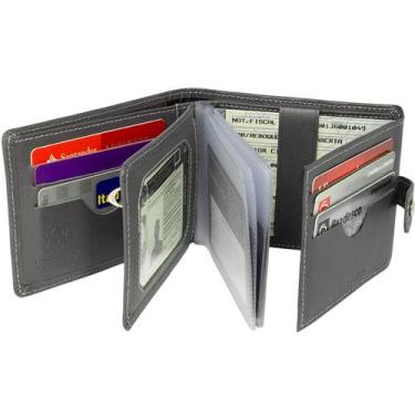 Imagem de Carteira Masculina De Couro Legítimo Na Caixa Presente Ref. 560 - Kart