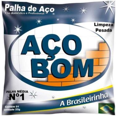 Imagem de Palha de aço média Nr 1 22 g - Aço bom
