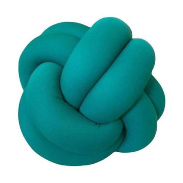 Imagem de Almofada de Nó Escandinavo Várias Cores - Díspar Design, Verde Jade