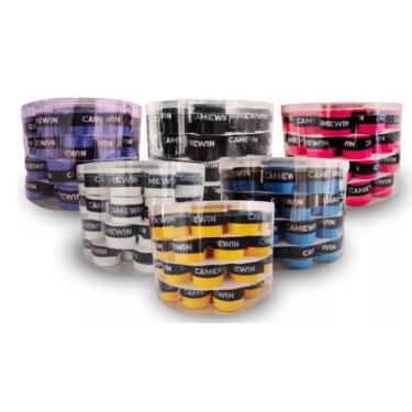 Imagem de Kit 60 Overgrip Grip Camewin para Raquetes Beach Tennis Tenis Padel, M