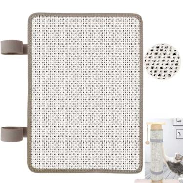 Imagem de Lixa de unha de gato, lixa de unha de gato com grão de óxido de alumínio 80, almofadas de arranhões naturais para gatos envolvem um arranhador de gato ou base de árvore de gato para ajudar a aparar