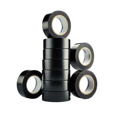 Imagem de ATERET Pacote com 10 Fitas Isolantes Pretas, 60' X 3/4" X 0,07", À Prova D'Água, Retardante de Chamas, Adesivo Forte À Base de Borracha, Fita Isolante de Alta Temperatura Listada Pela Ul