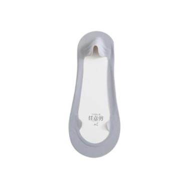 Imagem de chanstore 3 pares - Meias femininas de cano baixo com sola de algodão puro para verão de salto alto finas de silicone antiderrapantes invisíveis - cinza
