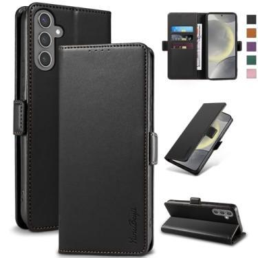Imagem de YunuBeyii Capa Carteira para Samsung S24 - [Bloqueio RFID] Capinha Flip Magnética para Celular de Couro PU de Luxo com Suporte,Case Proteção,Rsistente,Antichoque, Preto