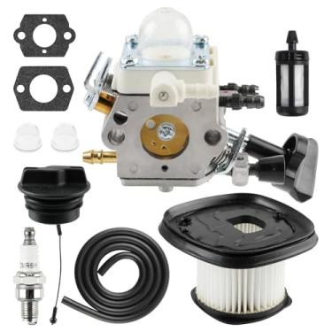 Imagem de Carbhub Carburador 4241 120 0616 Compatível com Stihl BG86 BG86CE SH86 SH86C BG86Z BG86CEZ Soprador de folhas com kit de peças de substituição substitui peças número 4241 120 0623, 4241 120 0607,