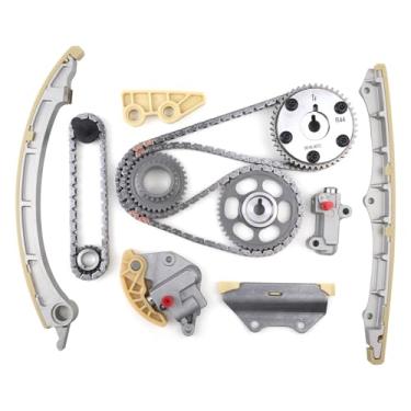 Imagem de MUCO Novo kit de corrente de distribuição VVT conjunto de roda dentada com trilho de guia tensor roda dentada do eixo da manivela 14401R40A01 14510-R40-A01 serve para Honda Accord CR-V 2008-2015 2.4L