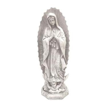 Imagem de Wswqop Mãe maria estatueta nossa senhora de fátima figura ornamento de mesa escultura religiosa estatueta de resina decoração para o quarto, Style E