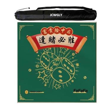 Imagem de Tapete De Mahjong Quadrado Verde, Antiderrapante E Redução De Ruído, Capa De Mesa Para Jogos De Tabuleiro De Mah Jong, Para Festa Em Família, Jogos De Telha De Pôquer(140cm/55.11in)