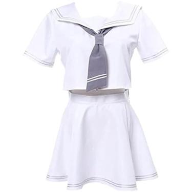 Imagem de Cos Fate Grand Order Cosplay Fantasia Jeanne Arc Alter Cosplay Uniforme Escolar Fantasias Halloween Carnaval Festa Cosplay (Personalizado)