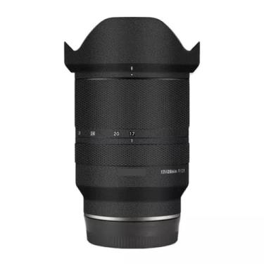 Imagem de Película adesiva para lente de câmera Tamron 17-28 mm F2.8 Di Lil RXD adequado para Sony Mount Camera Protector Vinyl Decal Skin F/2.8 17-28 2.8 (couro preto)