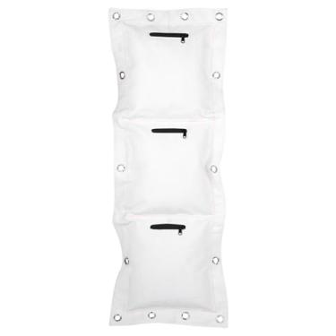 Imagem de Saco de pancadas de parede, alvo de parede Wing Chun, saco de areia com zíper, bolsa de areia de lona vazia para boxe, Muay Thai, treinamento de Kung Fu, design ajustável para uso em casa ou academia