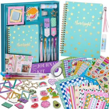 Imagem de Kit de Diário DIY BEARUN para Meninas - Conjunto de Álbum de Recortes 