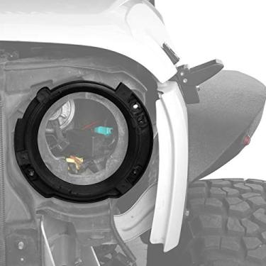 Imagem de Anel de reposição de suporte de farol de 7 polegadas com 3 parafusos de plástico para Jeep JK Wrangler 2007 – 2018