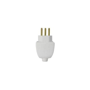 Imagem de Plug Macho 2P+T 10A Pb Branco Versátil Lateral Pial 615832 - Legrand