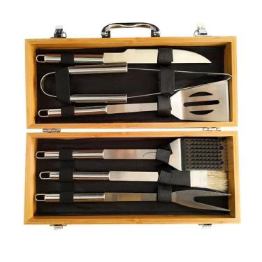 Imagem de Kit para Churrasco com 6 peças e Maleta - NLKBC01/ CX-065 - STROM
