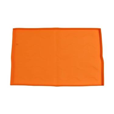 Imagem de Tapete para grelha GRCFUMO, tapete para grelha de silicone, capa superior para grelha Blackstone, tapete protetor Blackstone, capa para grelha de silicone para churrasco ao ar (36inch Orabge)