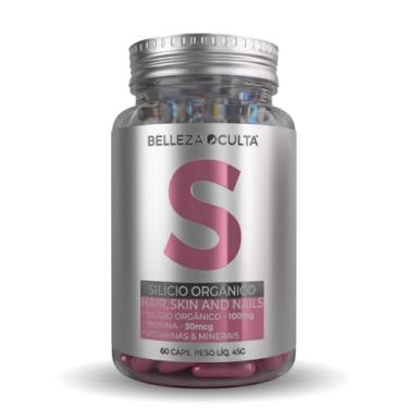 Imagem de Silício Orgânico Nutricolin 100mg Belleza Oculta Hair Skin Nails Nutricosméticos 60 cápsulas