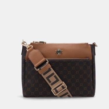 Imagem de Bolsa Luz da Lua Tiracolo Monograma Mocca Feminina-Feminino