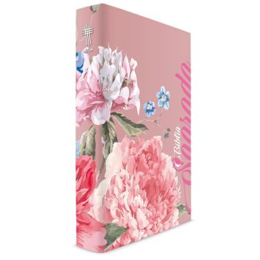 Imagem de Bíblia Rosa Florida - Capa Dura - ntlh