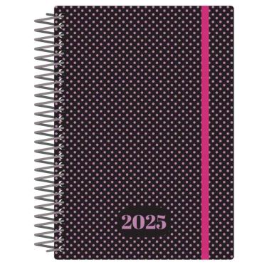 Imagem de Agenda Datada 2025 Média Dots Espiral Sortida - Confetti