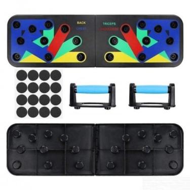 Imagem de Plataforma De Exercicios Academia Em Casa Apoio Pushup Prancha Flexao Ombro Triceps Multifuncional
