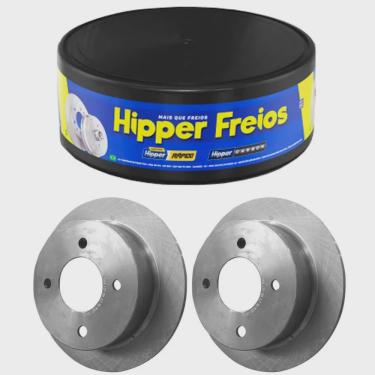 Imagem de Par Disco Freio Fiesta 1.0 1.3 96 a 2014 Dianteiro Sólido Hipper Freios