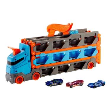 Imagem de Caminhão City Guincho Pista Hot Wheels Corridas Hauler