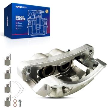 Imagem de KAX Pinça de freio dianteira esquerda 18B4791 compatível com F250 Super Duty 1999-2004, F350 Super Duty 1999-2004, Excursion 2000-2005, pinça de freio de substituição