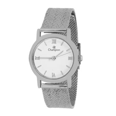 Imagem de Relogio Feminino Champion Aço Inoxidavel Prata Mostrador Branco Resistente a Agua 1 Ano de Garantia CF24073Q